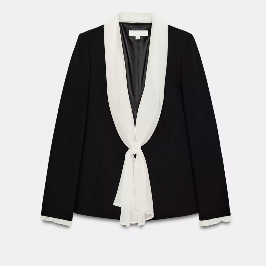 ZARA スカーフタイブレザー