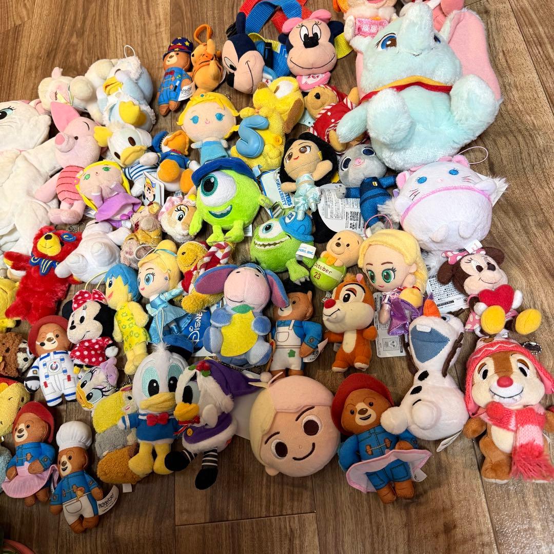 Disney ディズニー　ぬいぐるみマスコットキーホルダー　まとめ売り