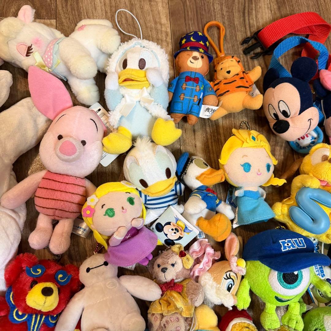 Disney ディズニー　ぬいぐるみマスコットキーホルダー　まとめ売り