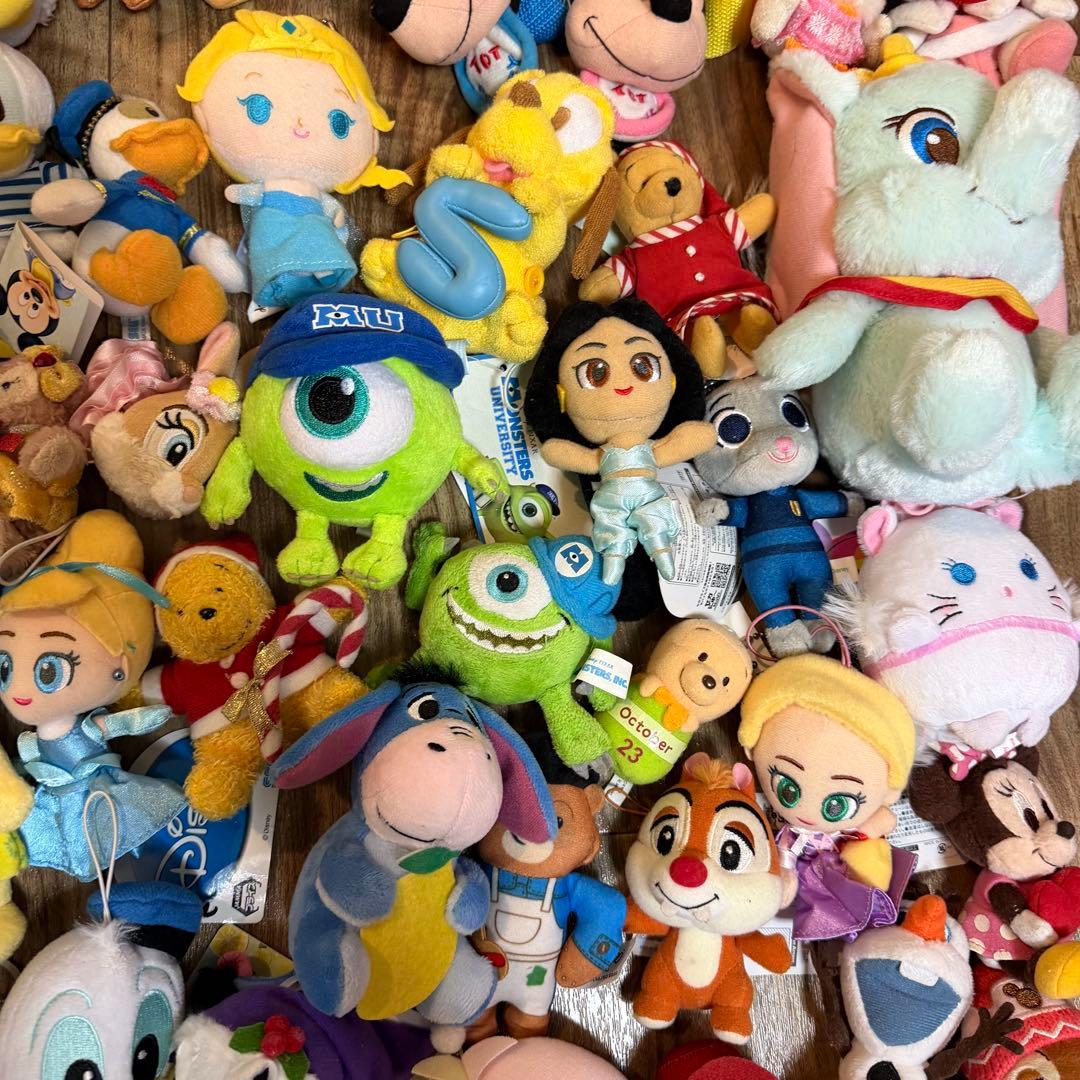 Disney ディズニー　ぬいぐるみマスコットキーホルダー　まとめ売り