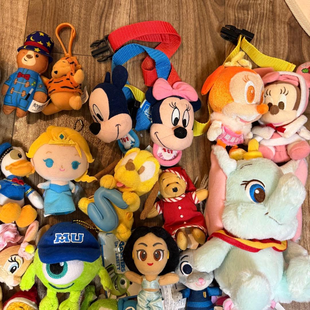 Disney ディズニー　ぬいぐるみマスコットキーホルダー　まとめ売り