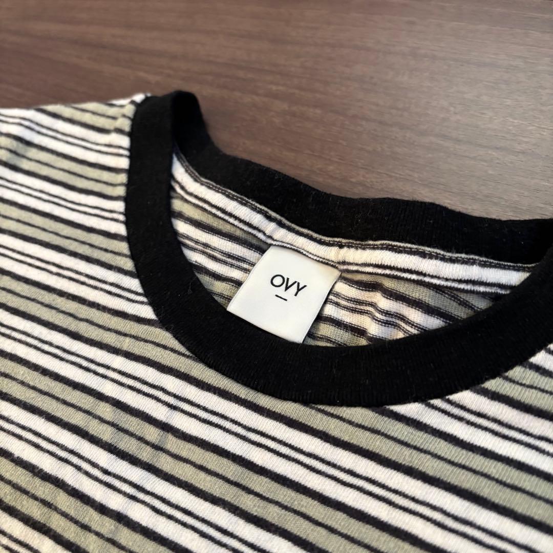 トップス OVY/ Multi Border Relax Fit T-shirts M
