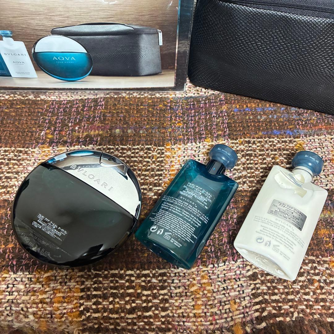 BVLGARI アクア プールオム100ml ボディケアセット