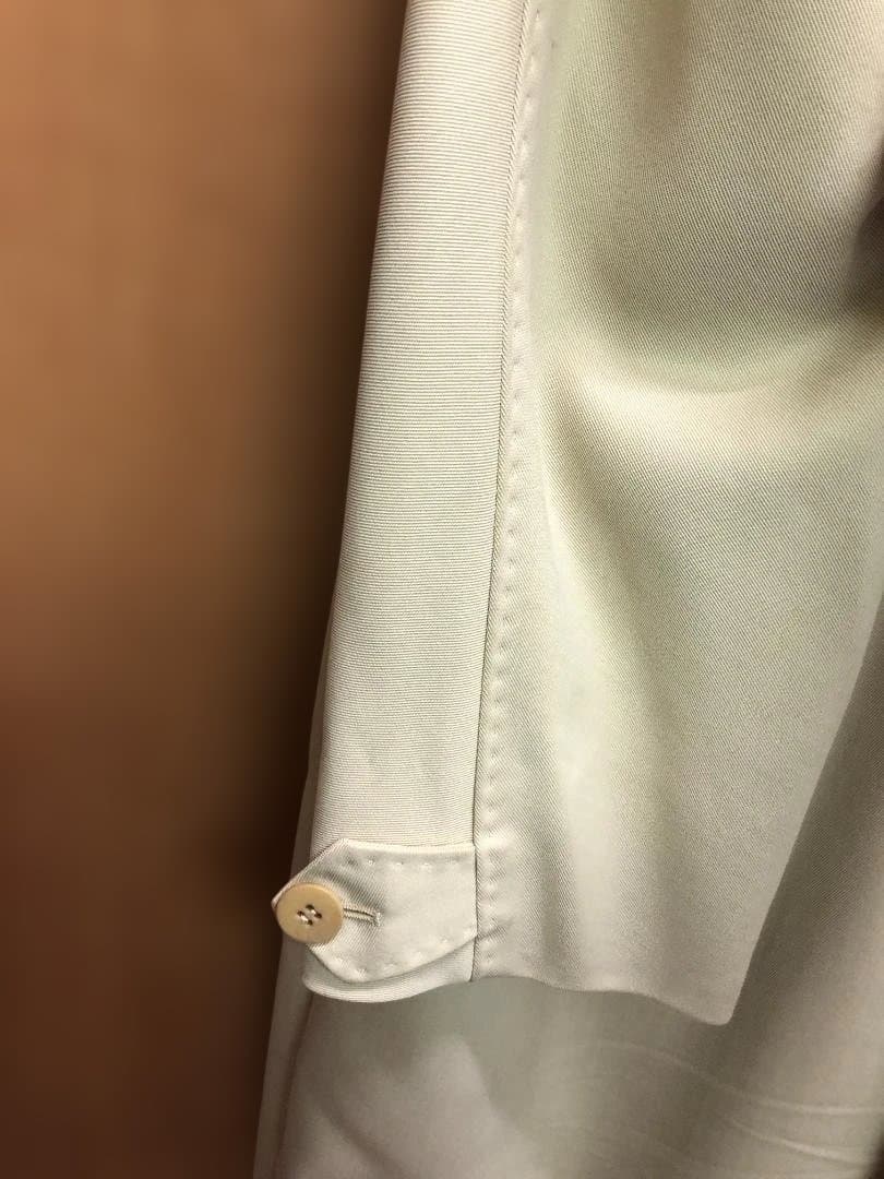 美品 MaxMara ベージュ ロングコート オープンフロント ポケットあり