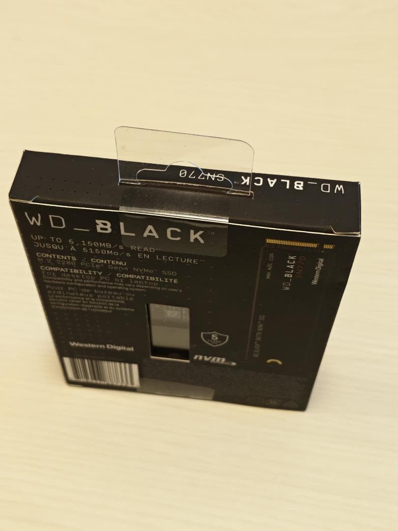 【新品未使用】WD BLACK SN770 M.2 2280 1TB