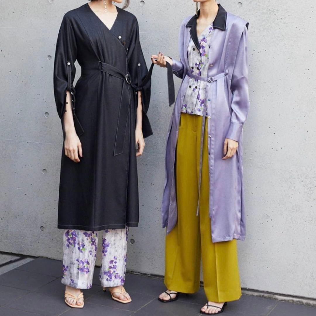美品 MURRAL 2020SS ロングスカート キュプラ フラワー プリント
