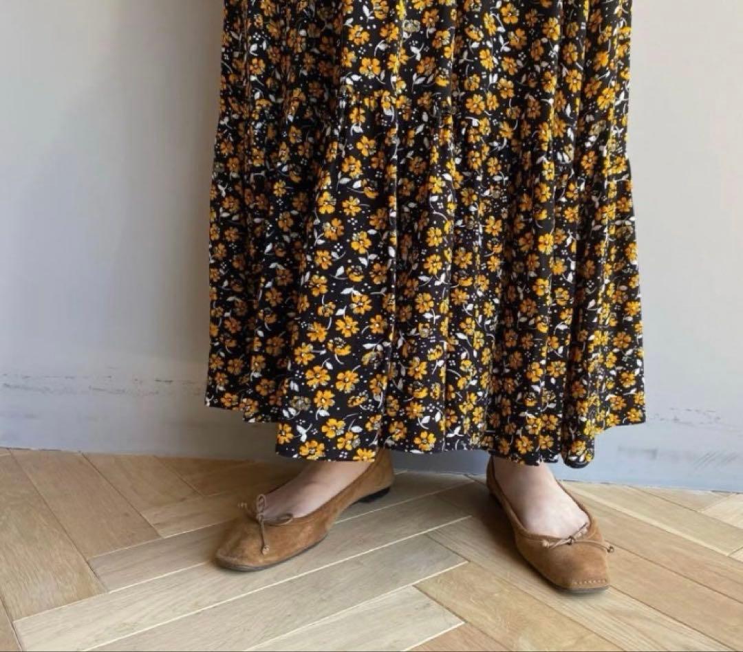 スカート THE SHINZONE YELLOW FLOWER SKIRT