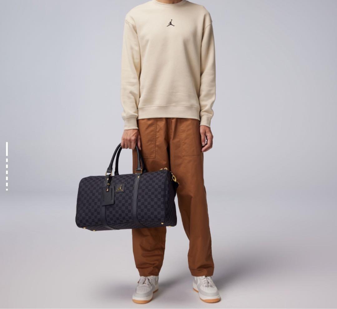 バッグ JORDAN MONOGRAM DUFFLE BAG BLACK