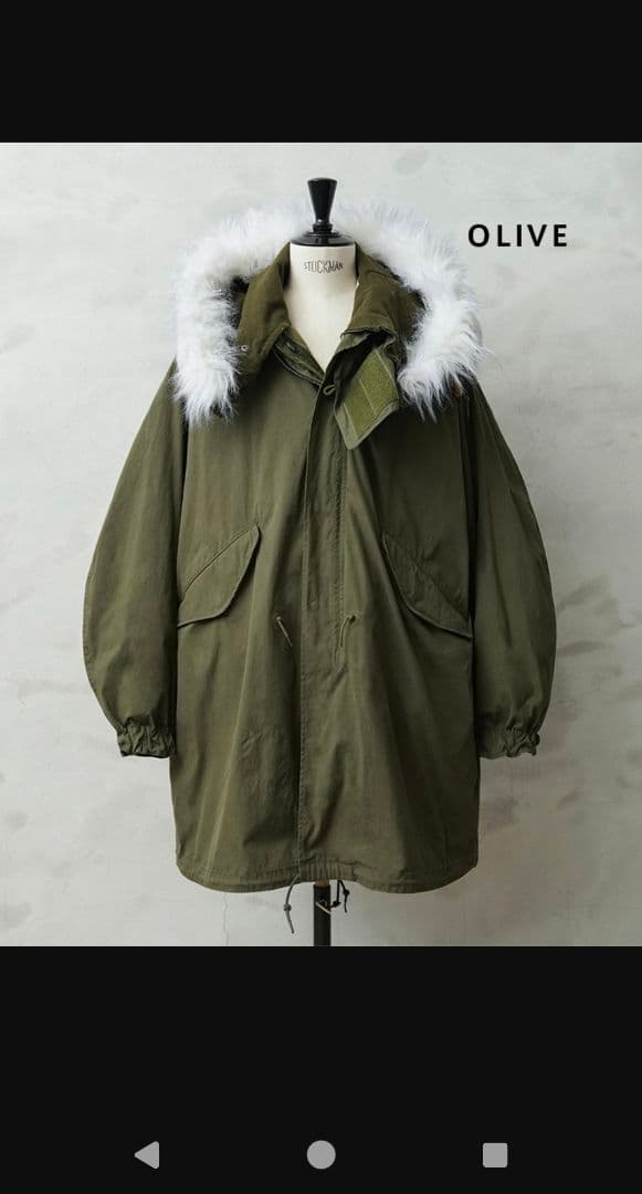 WAIPER M-65 FISHTAIL PARKA オリーブ