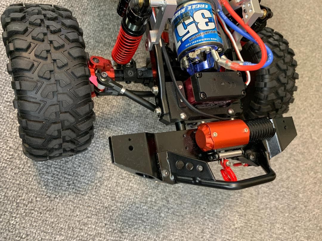 【はむウィリー】SCX10 フルメタル改 4リンク 35T ウインチ付