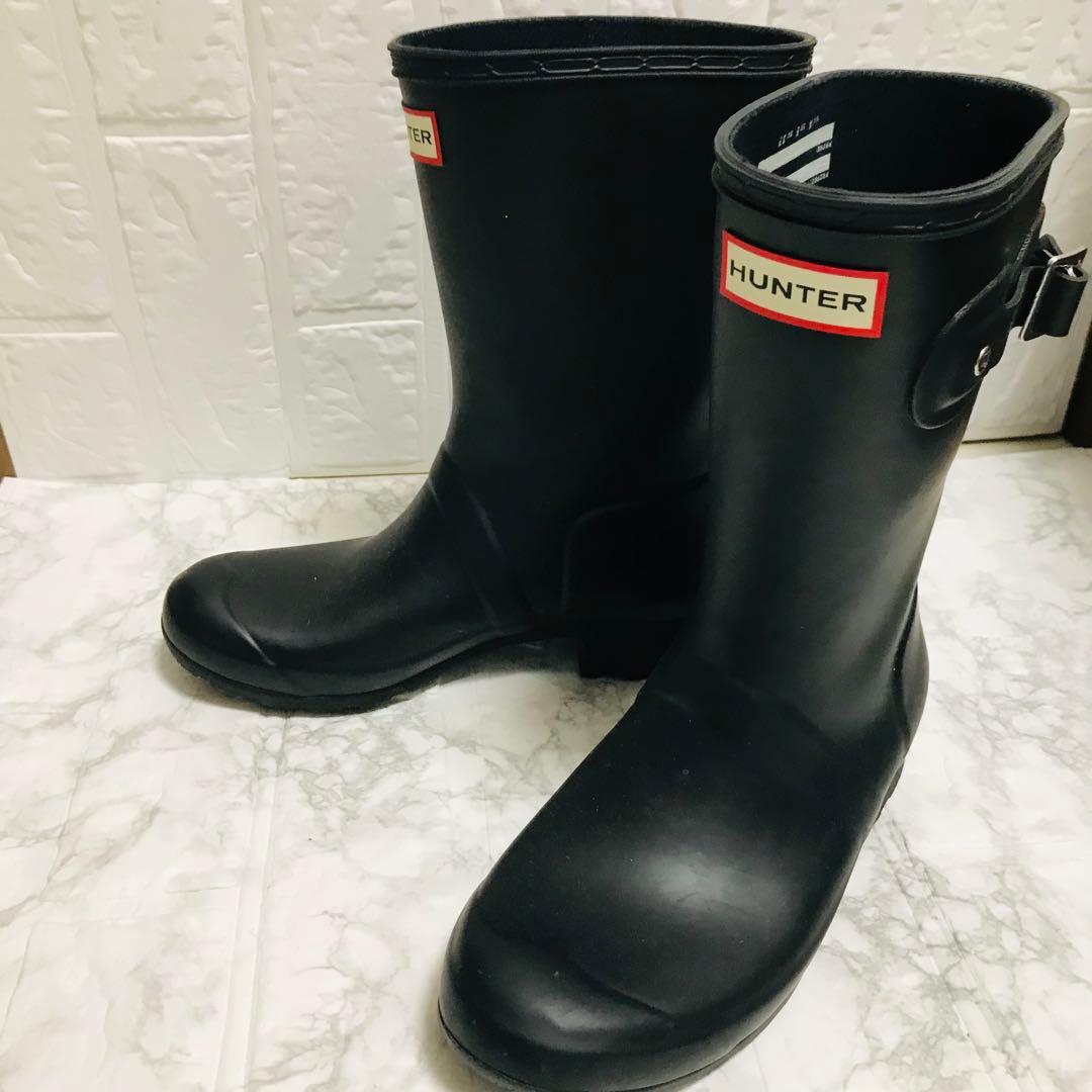 【美品】HUNTER ハンター ブラック 長靴・レインブーツ スノーブーツ