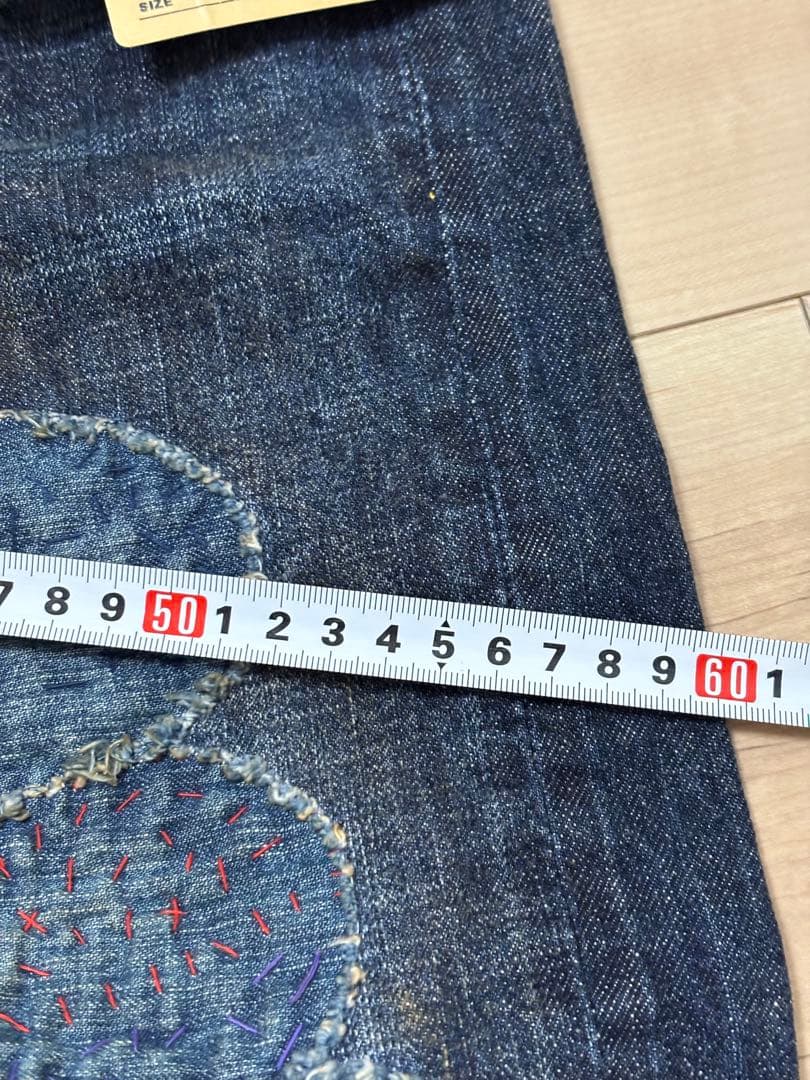 m'sDENIM DUNGAREE vintageリペア加工デニムパンツ
