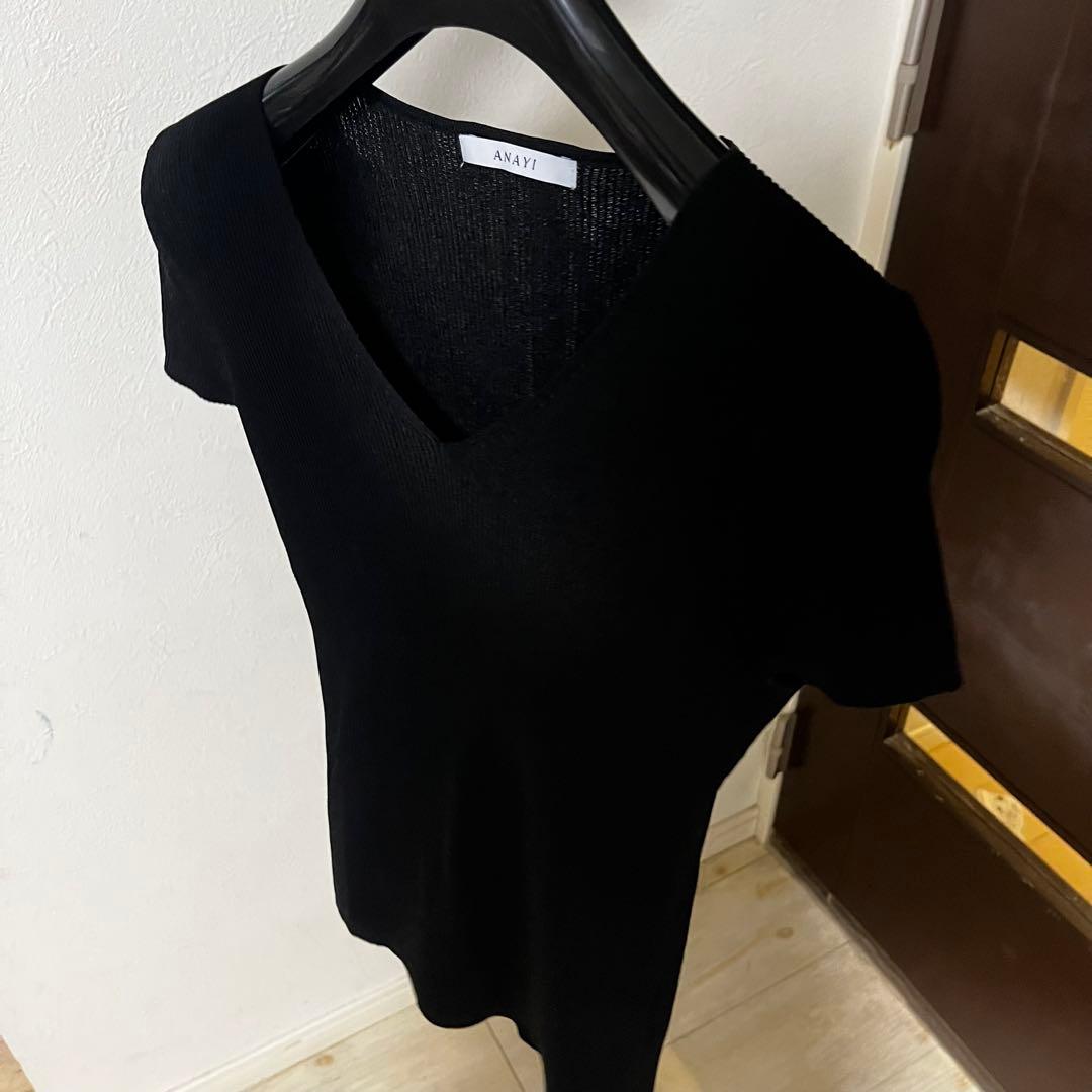 新品☆ANAYI アセテートポリエステルＶネック　セットアップ/セオリー、23区