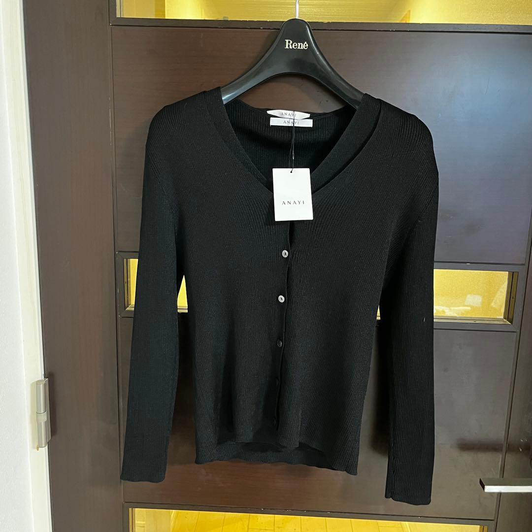 新品☆ANAYI アセテートポリエステルＶネック　セットアップ/セオリー、23区