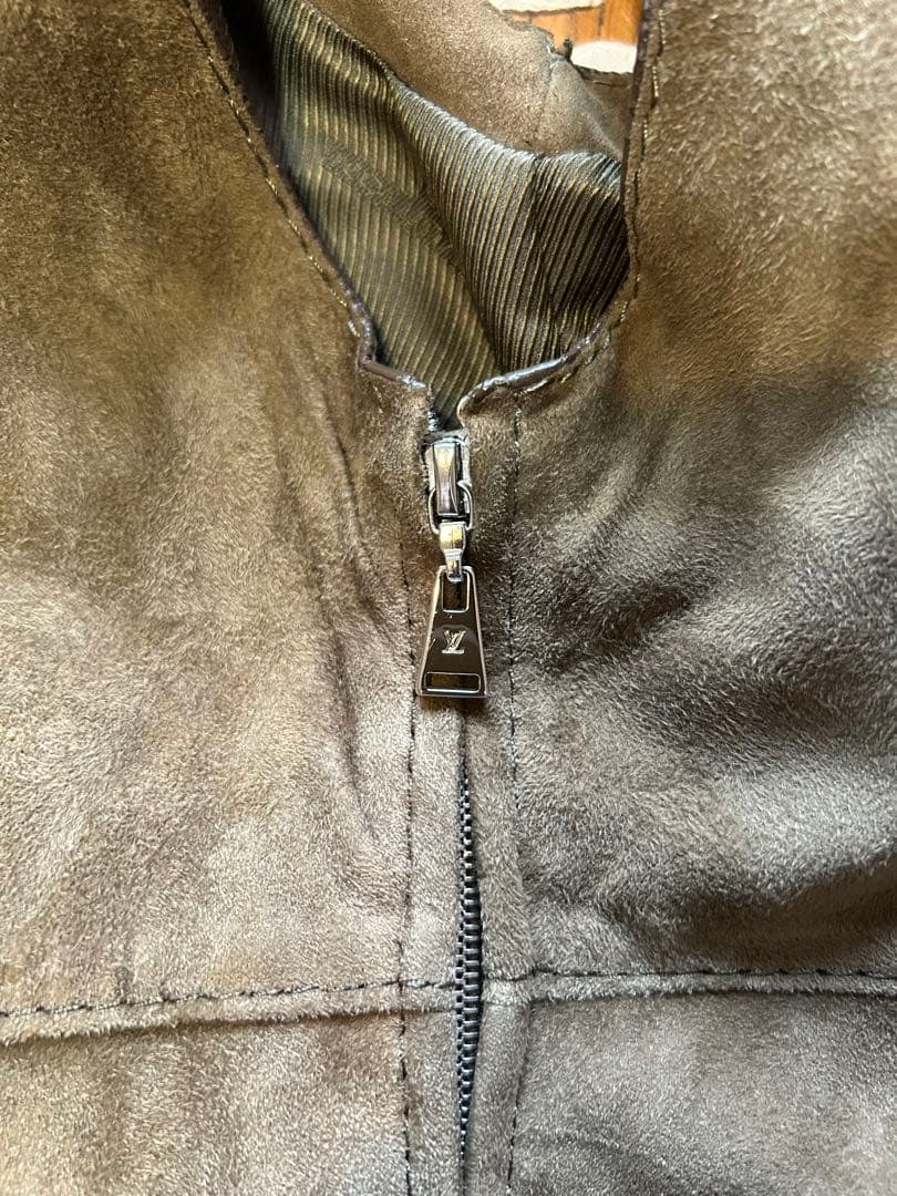 LOUIS VUITTON スエード ノースリーブワンピース 36
