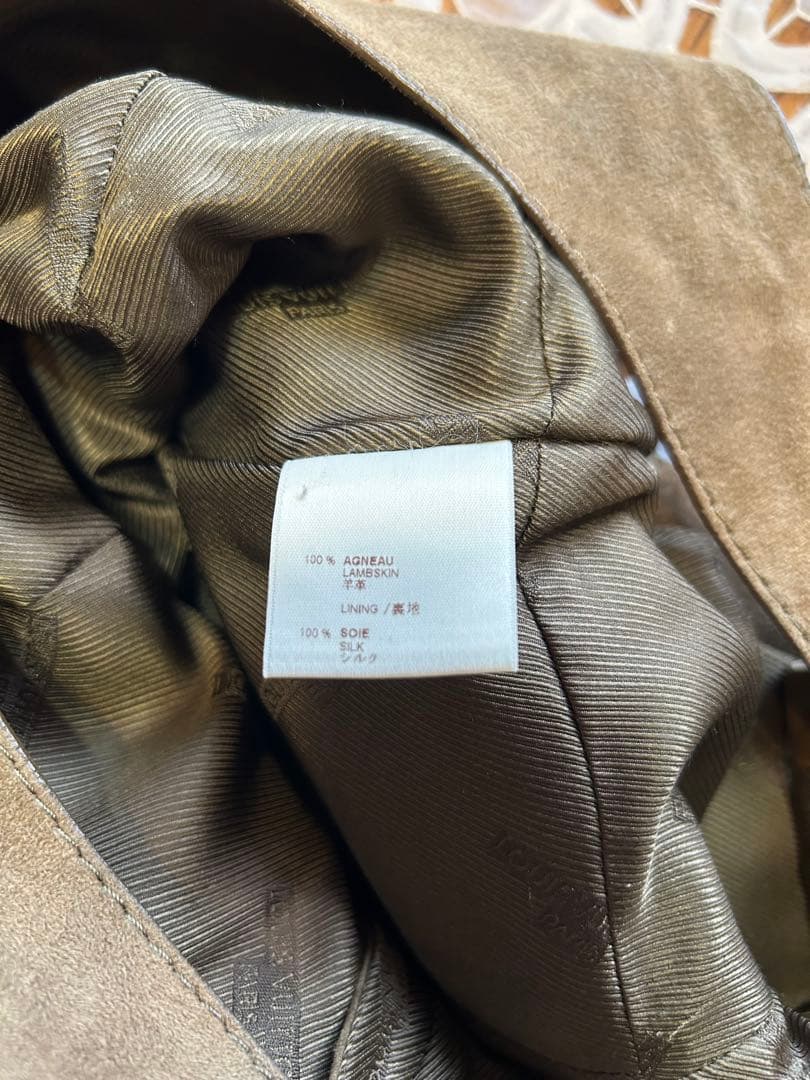 LOUIS VUITTON スエード ノースリーブワンピース 36