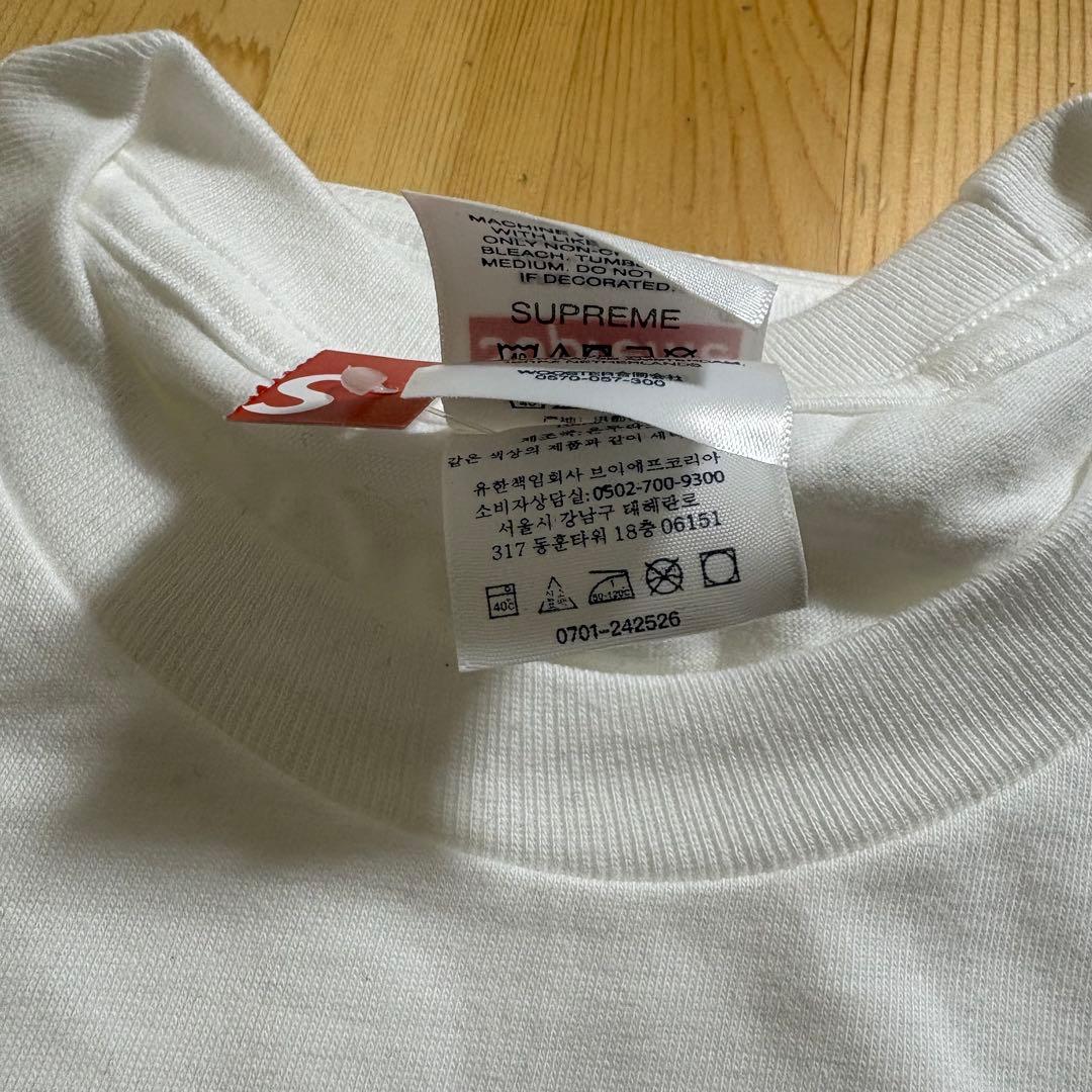 トップス Supreme 26SS Arabic Box Logo Tee White L