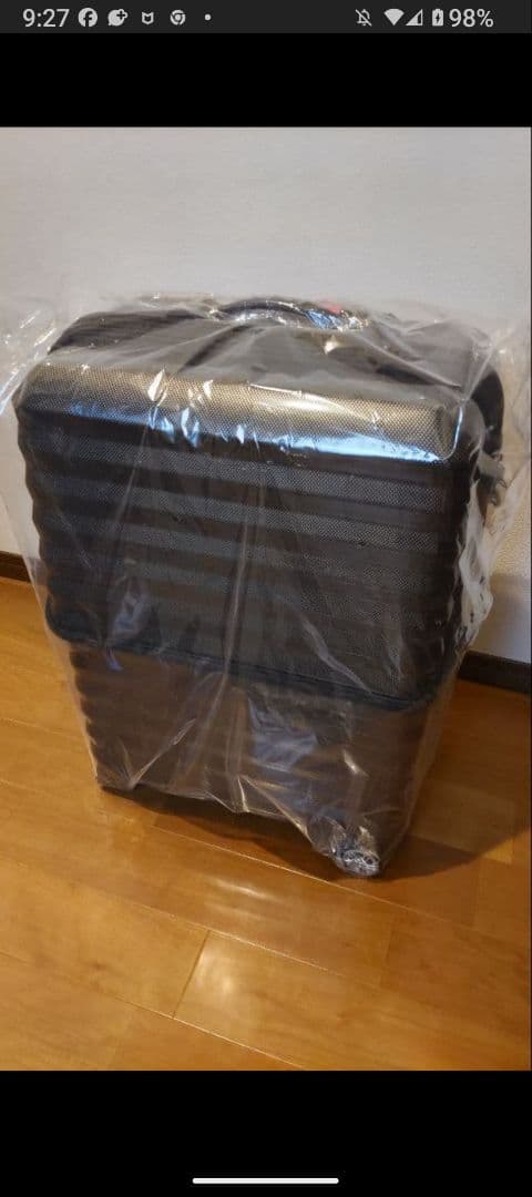 【新品】ACTUS キャリーケース M ブラック系 56.5L★12/16まで