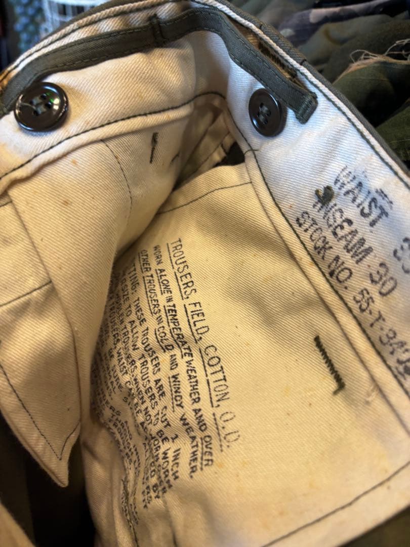 米軍実物 フィールドトラウザーズ ODパンツ ミリタリーパンツ 軍パン