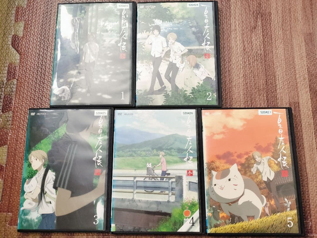 夏目友人帳　参(3期)　肆（4期）5巻　アニメ　全10巻　DVD　妖怪
