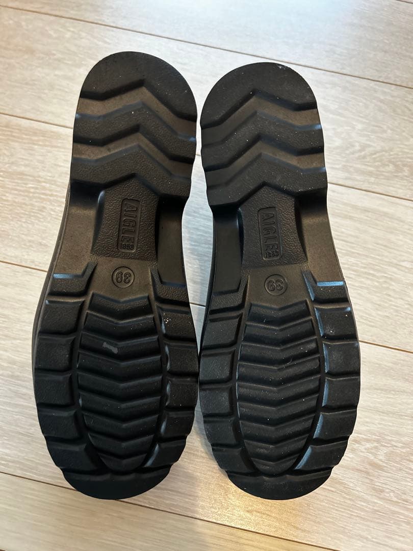 エーグル　AIGLE ブラック レインシューズ★美品