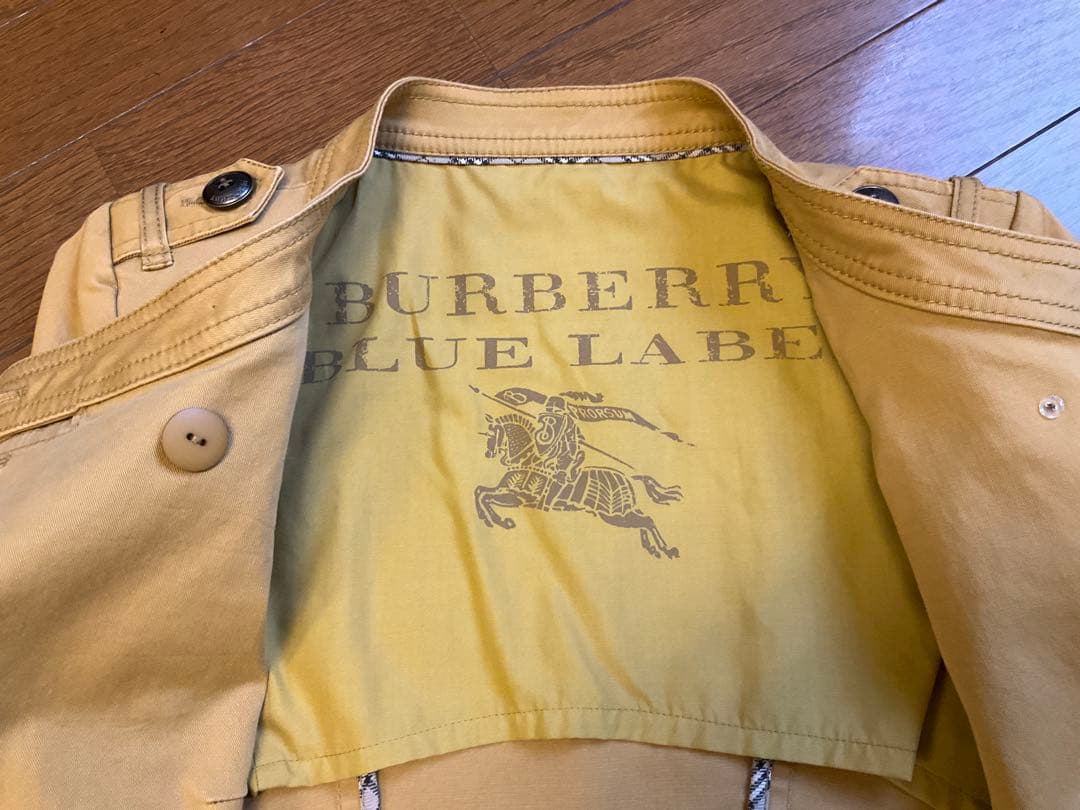 BURBERRY BLUE LABEL イエロー ミリタリージャケット 38