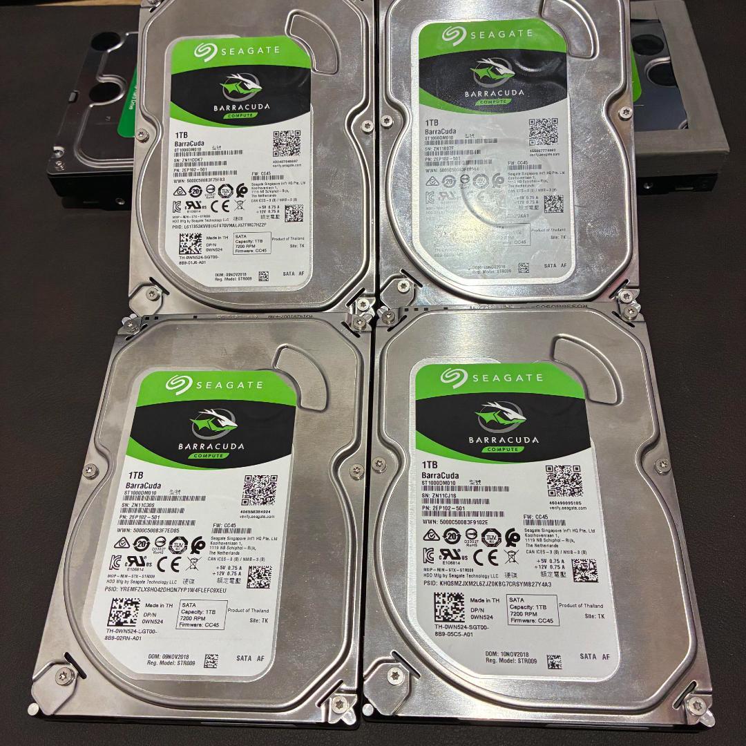 (7台)HDD3.5インチセット 3TB/1TB/500GB WD他 ジャンク
