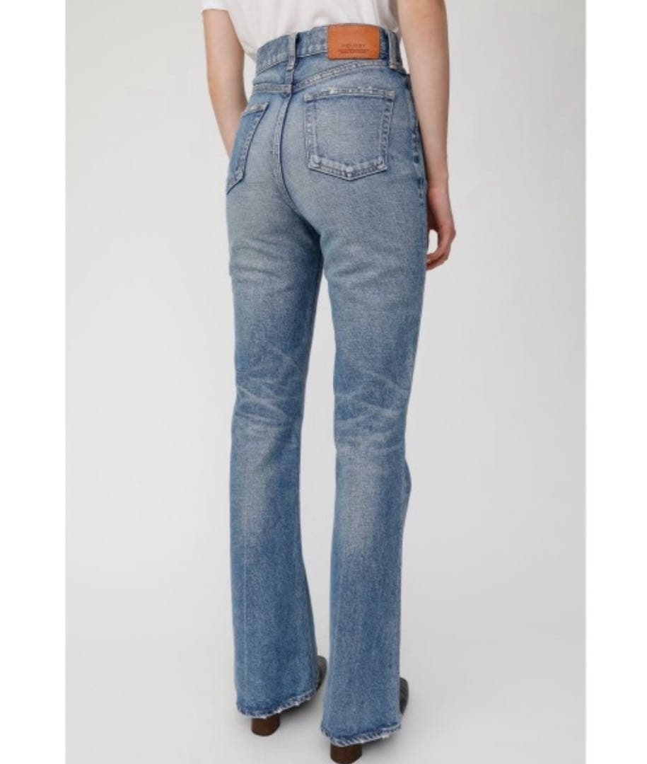 moussy mvsフレア25インチ　ブルー　デニム