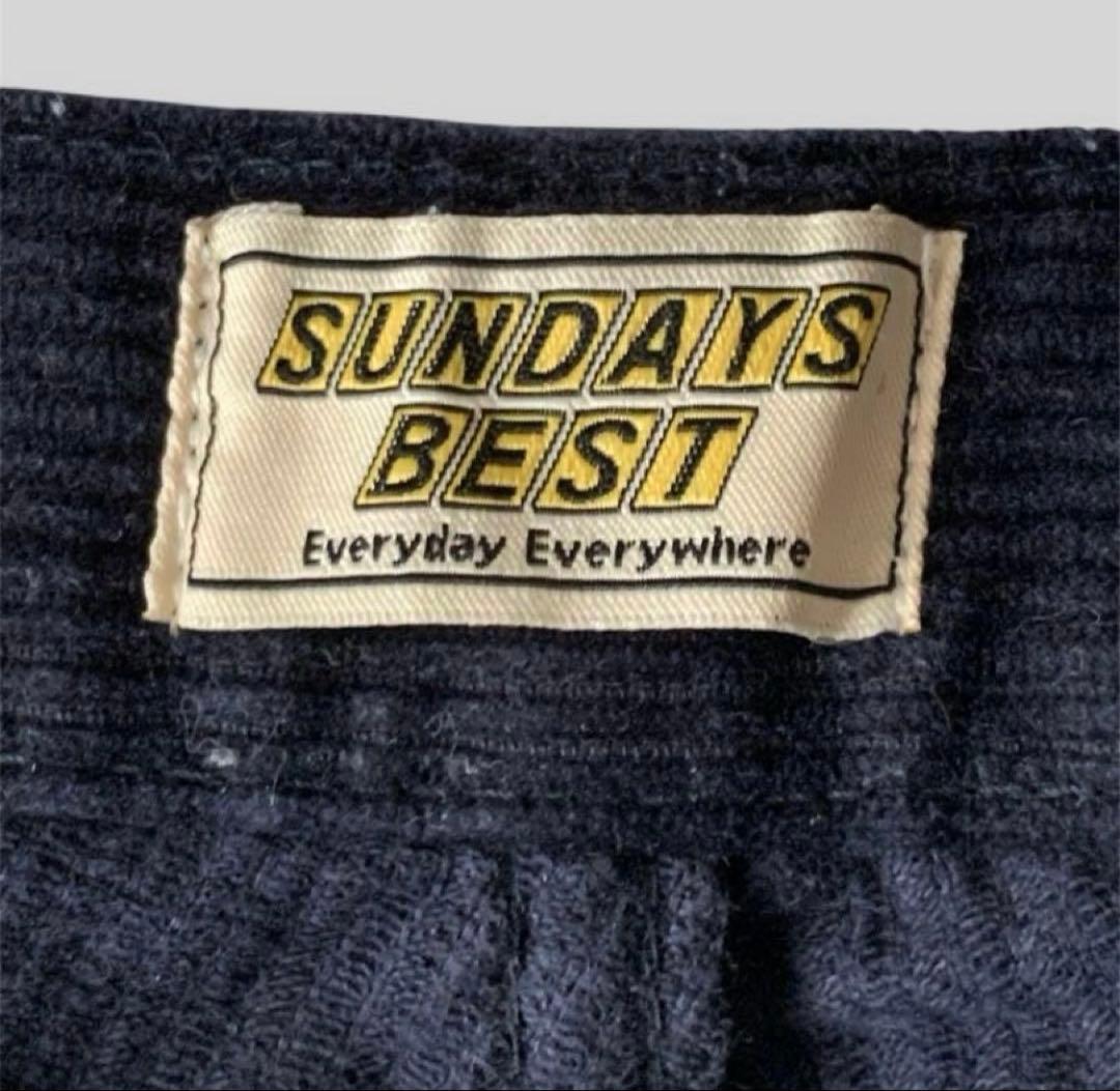 SUNDAYS BEST コーデュロイパンツ　ネイビー　32