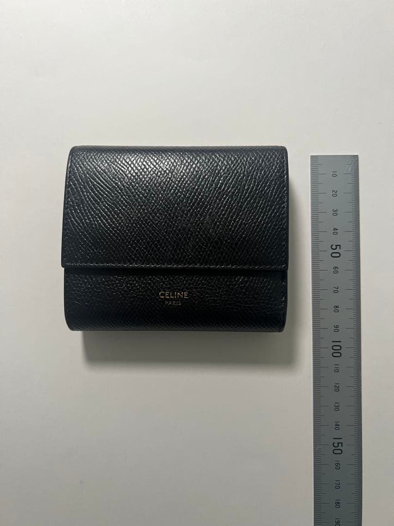 CELINE スモールトリフォールドウォレット 黒