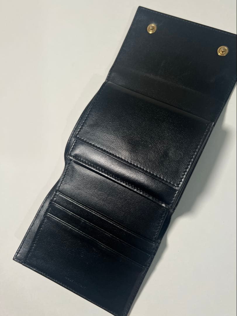 CELINE スモールトリフォールドウォレット 黒
