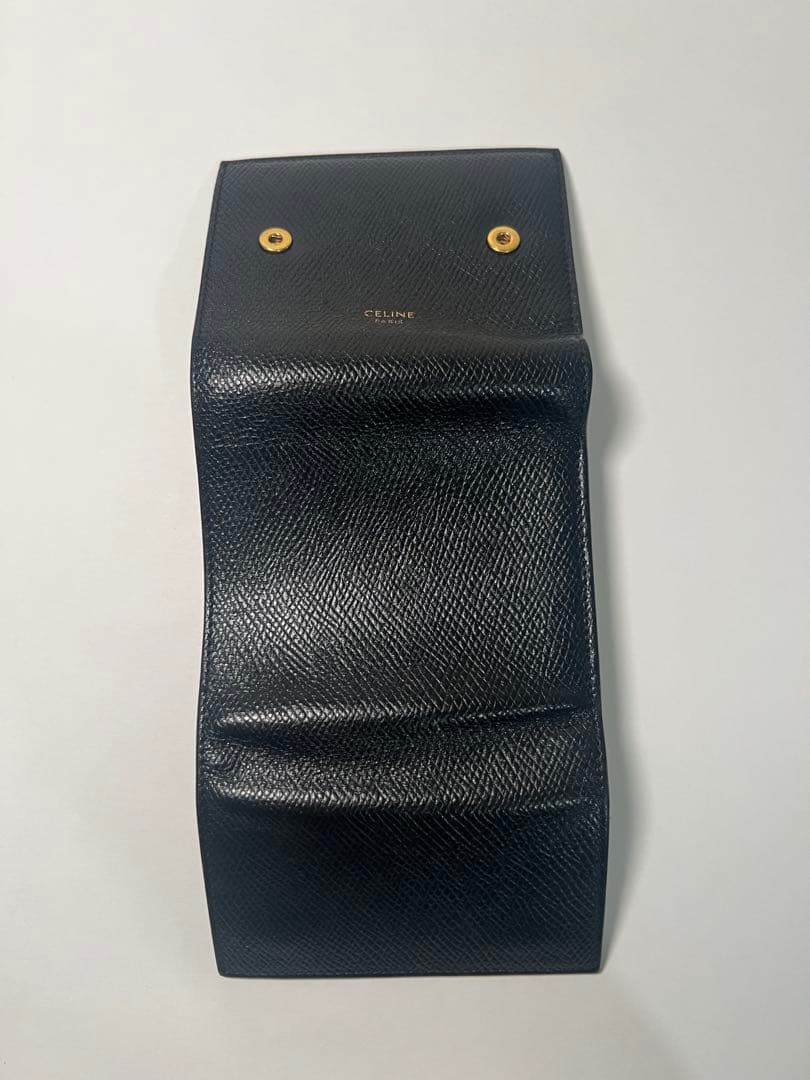 CELINE スモールトリフォールドウォレット 黒