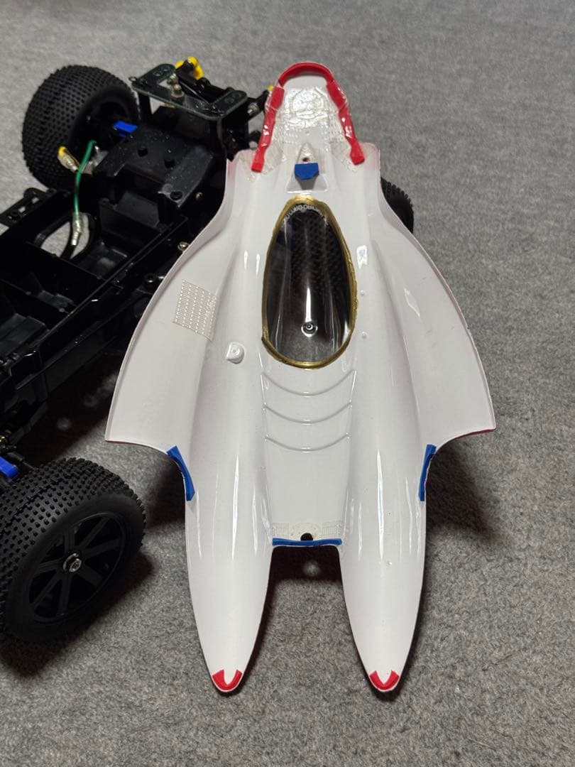 タミヤセイントドラゴン4WDフルベア・新品モーター&新品CVAダンパー他OP付属