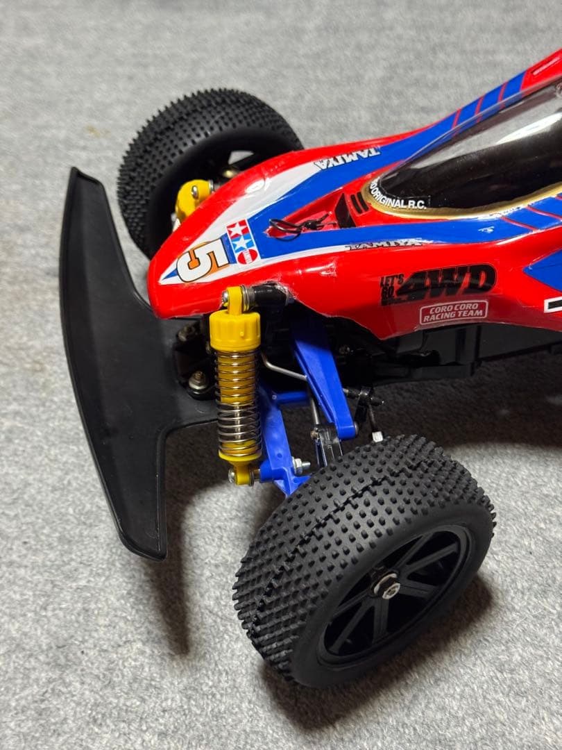 タミヤセイントドラゴン4WDフルベア・新品モーター&新品CVAダンパー他OP付属