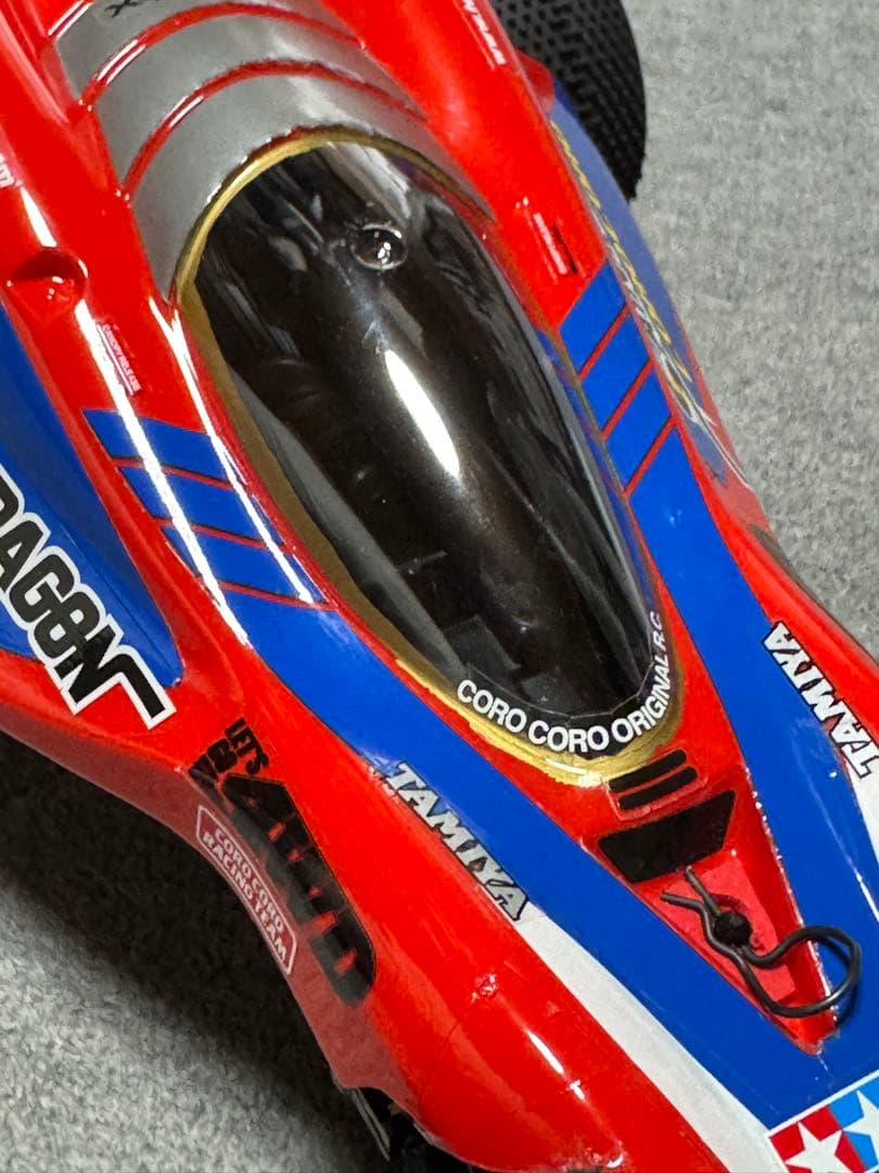 タミヤセイントドラゴン4WDフルベア・新品モーター&新品CVAダンパー他OP付属