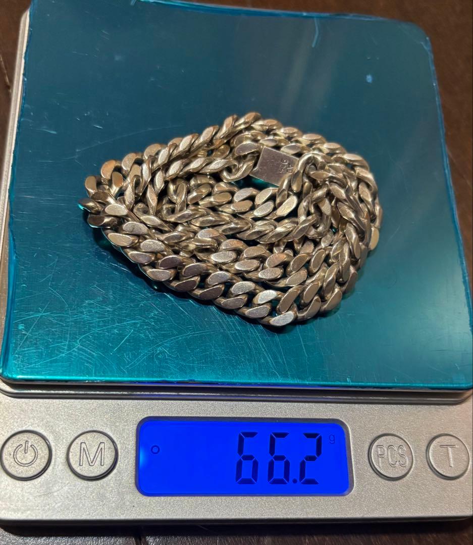 超極太Silver 4面カット喜平ネックレスチェーン