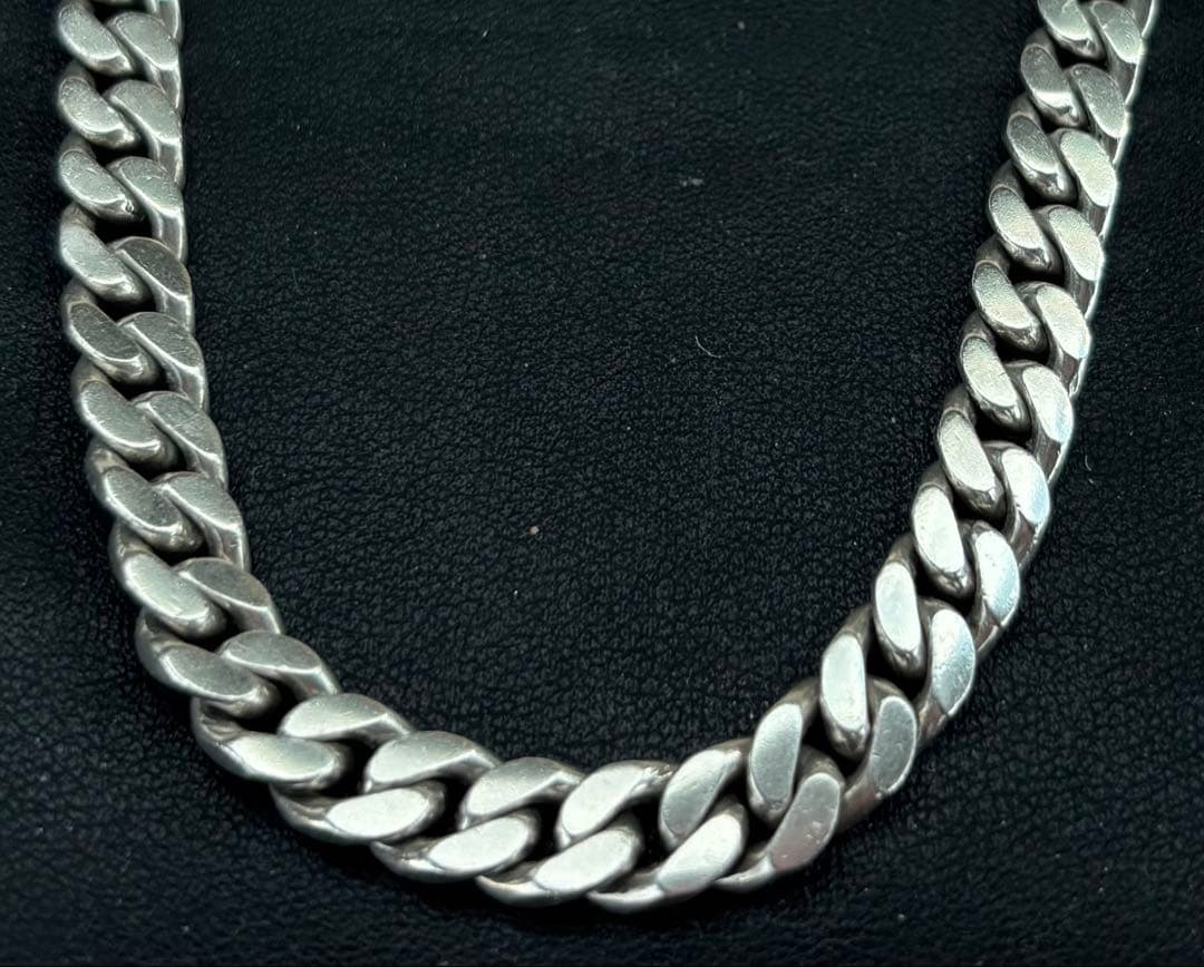 超極太Silver 4面カット喜平ネックレスチェーン
