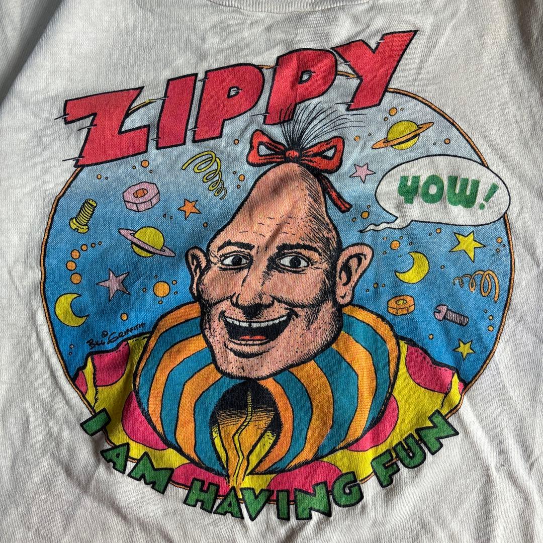 Hanes Vintage 90s ZIPPY アメコミ T イギーポップ着