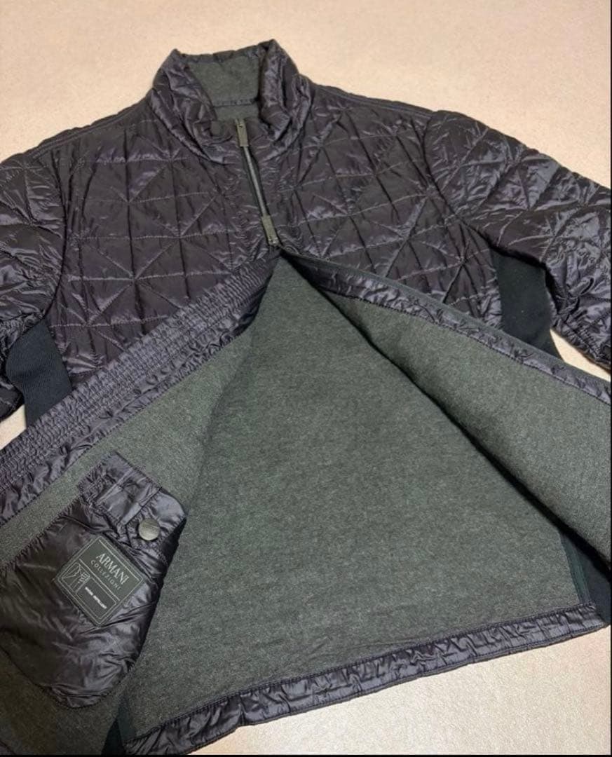 美品 ARMANI COLLEZIONI 伸縮性 Quilted Jacket