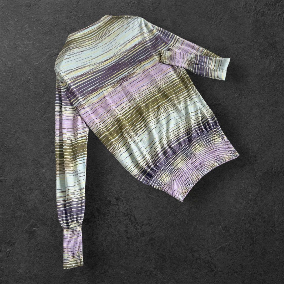 極美❤️ MISSONI 最高級　オレンジタグ シルク　サマーニットカーディガン