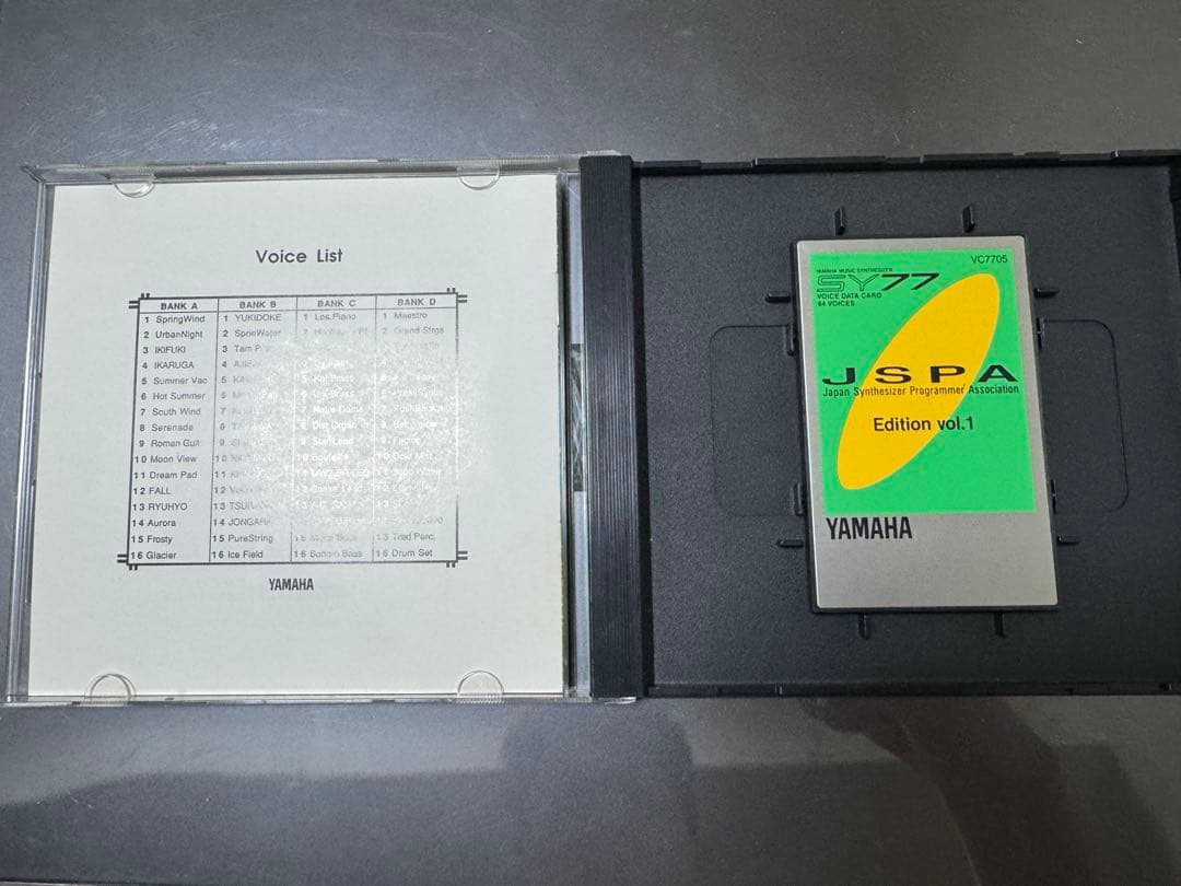 SY77 ボイスデータカード　JSPA　vol.1　春夏秋冬　VC7705