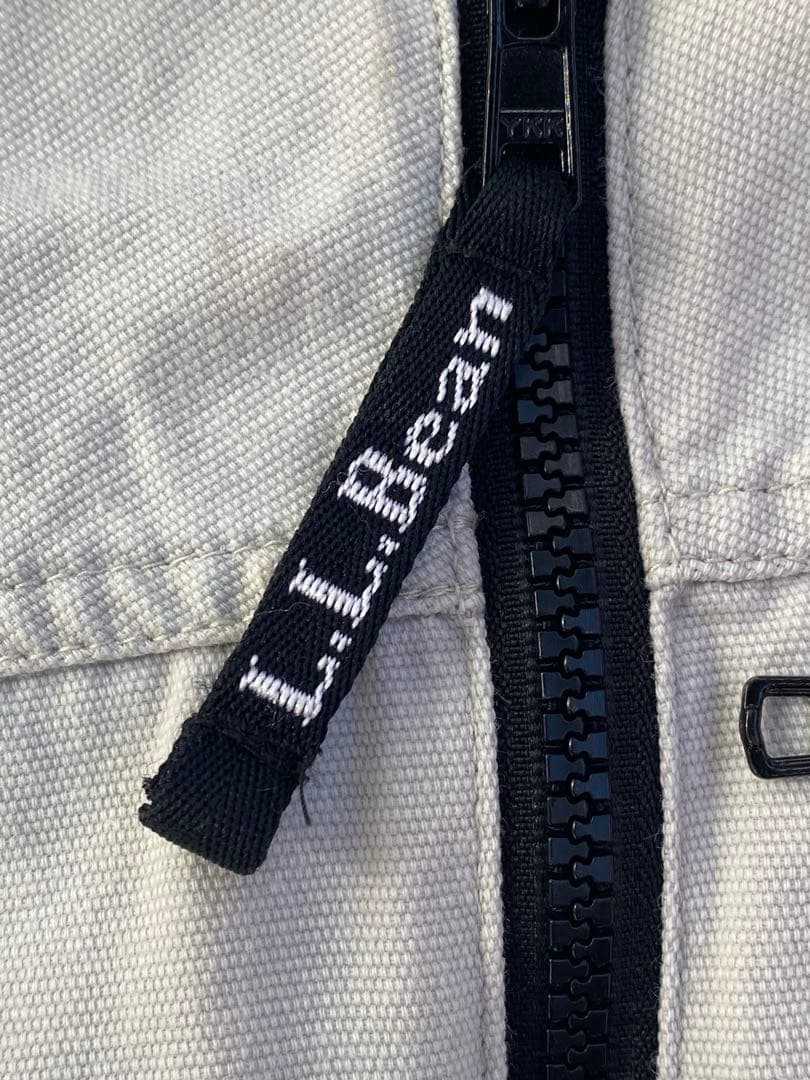 【希少品】90s L.L.Bean コットン アノラック ハーフジップ 短丈