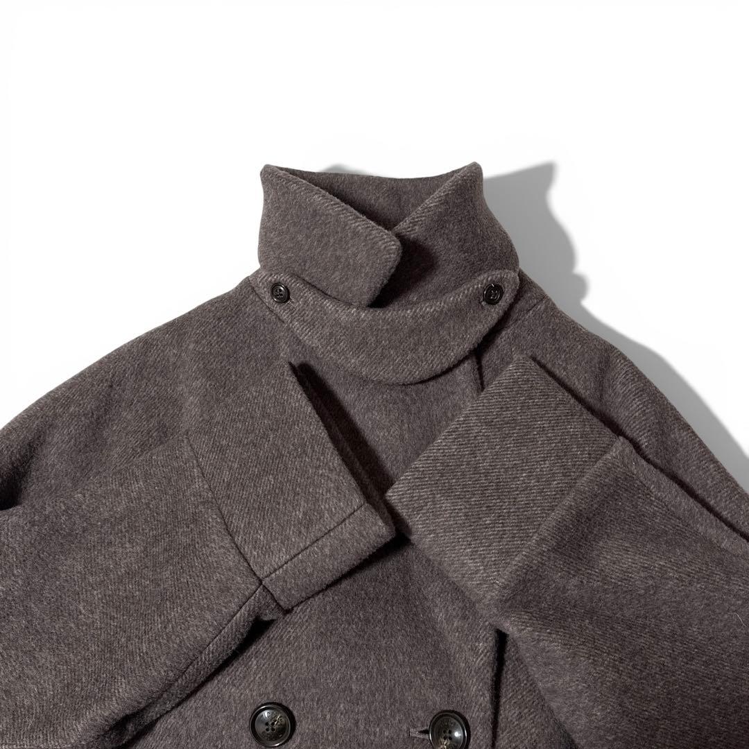 極美品✨️23AW　定価6.8万　ティッカ　ラムウール　テントコート　モカ