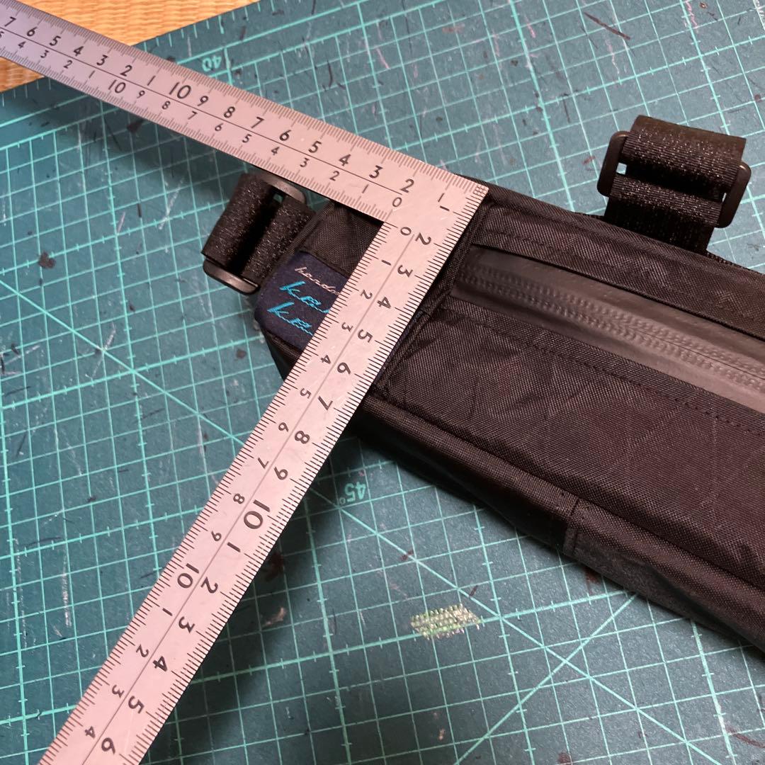 ハンドメイドフレームバッグ　X-PACブラック 42cm