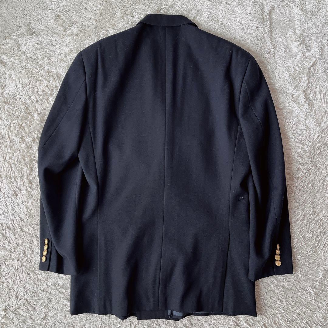 Bill Blass ビルブラス 紺ブレ 金ボタン ダブルジャケット ウール