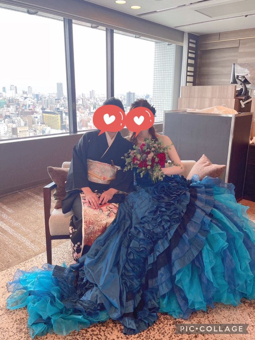 ジャスミン風　カクテルドレス