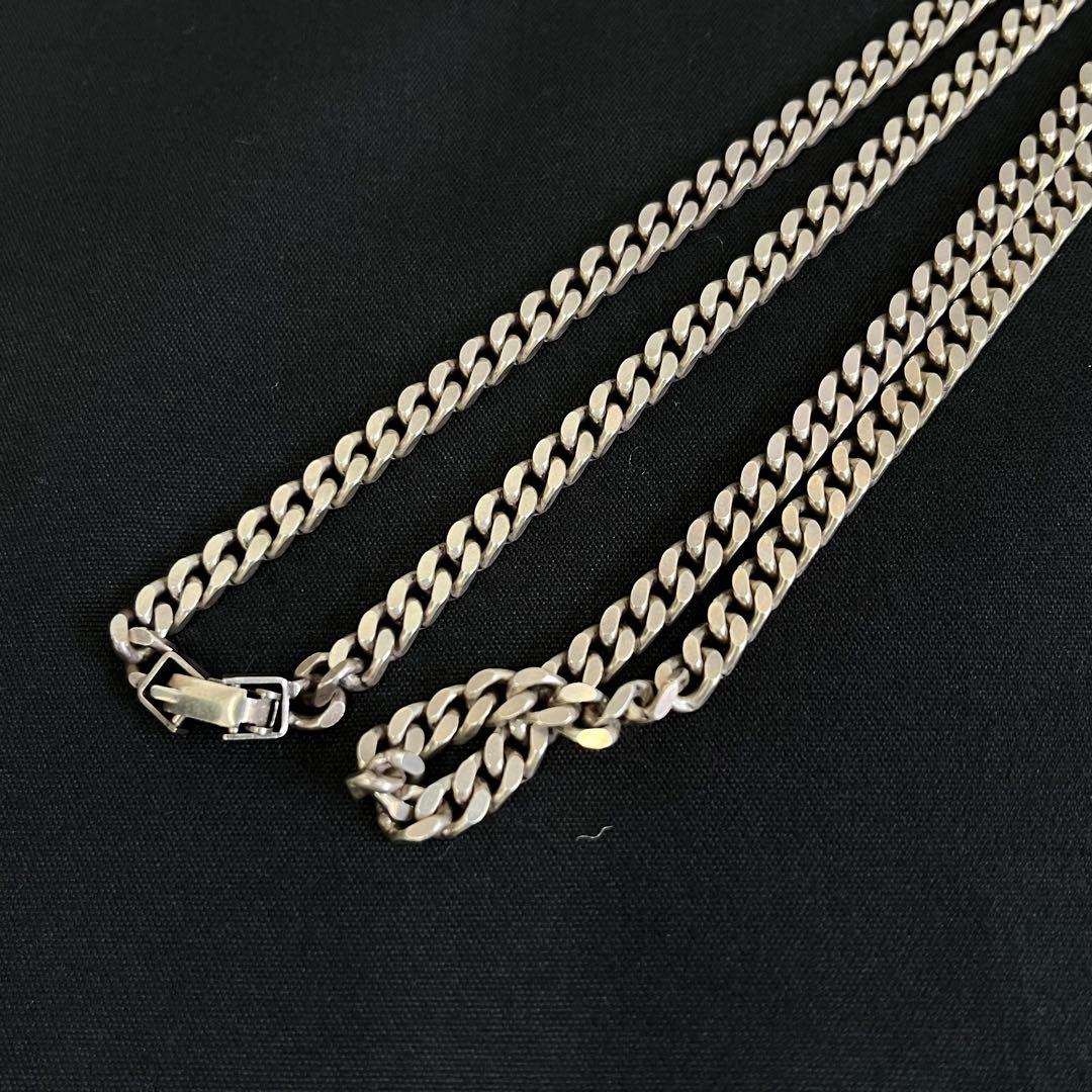 【H】SILVER 925 シルバー　チェーン　ネックレス　60cm 33.8g