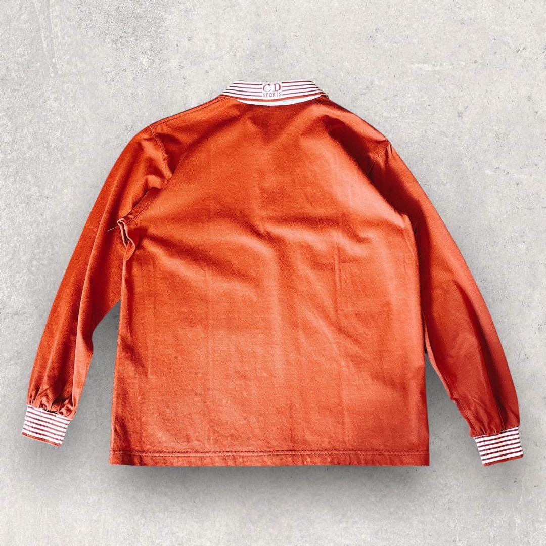 Christian Dior SPORTS ポロシャツ 長袖 オレンジ系 L
