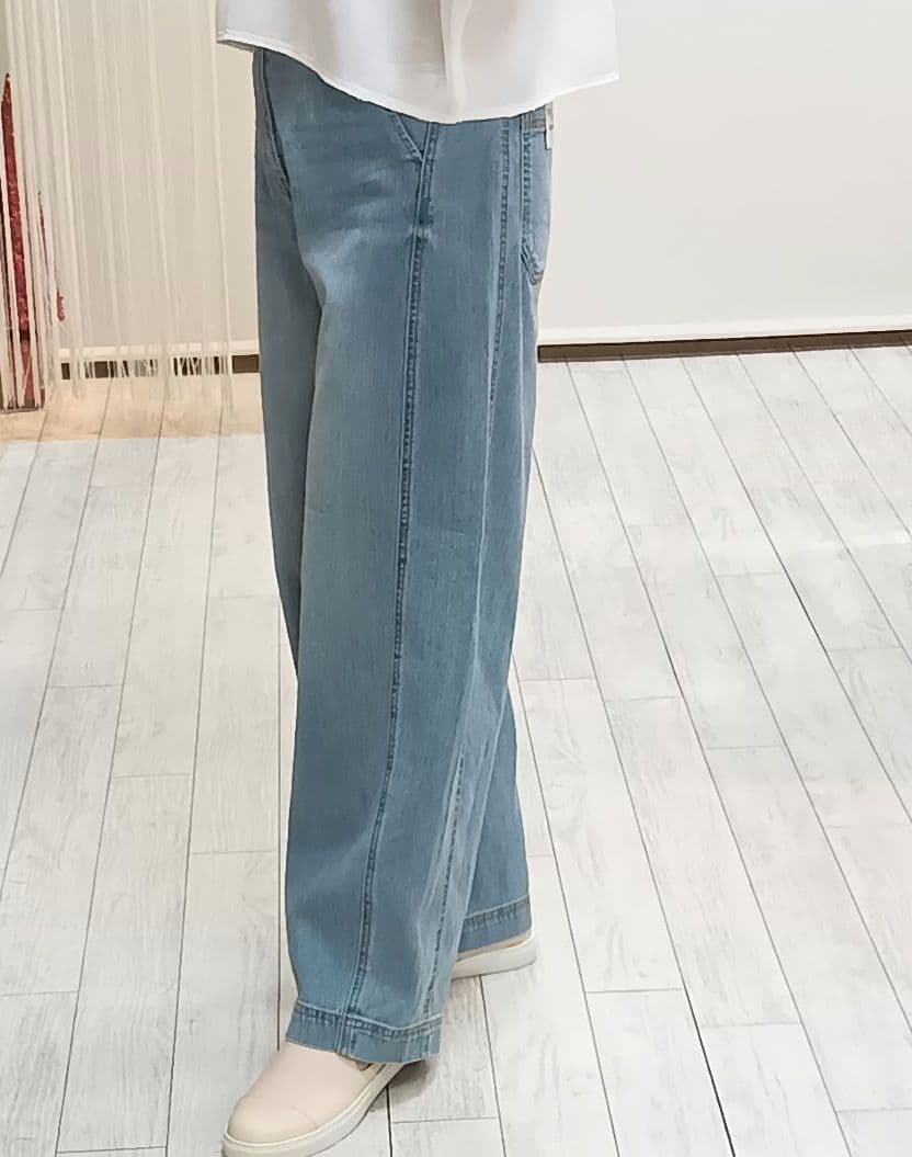 新品タグ付 シニカル デニム パンツ UVカット M〜Lサイズ Mal.