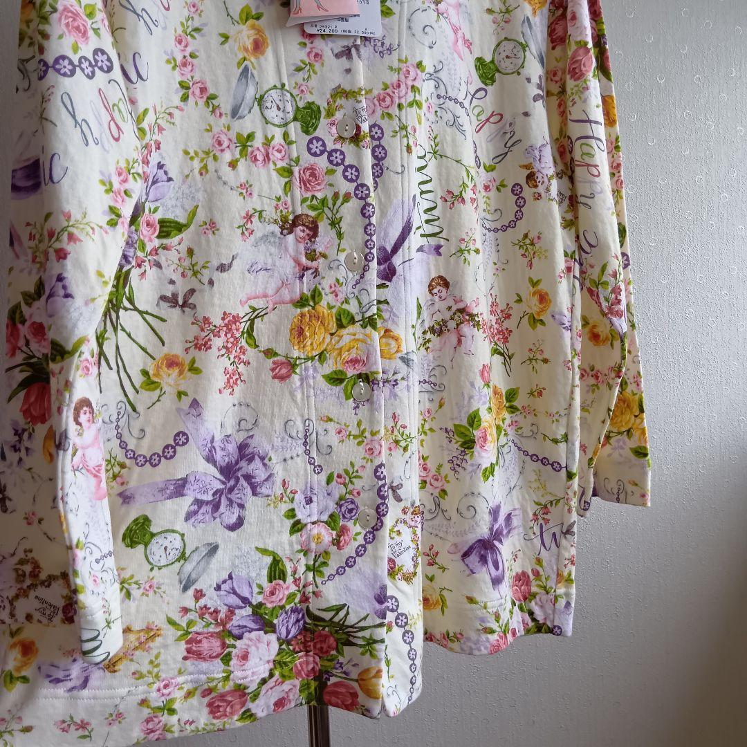 【タグ付き未使用品】鴨居羊子 TUNIC ルームウェア 天使 花